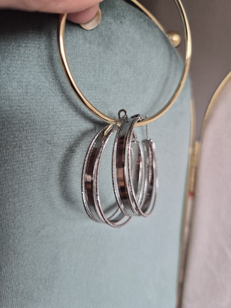 Silver Halka Küpe