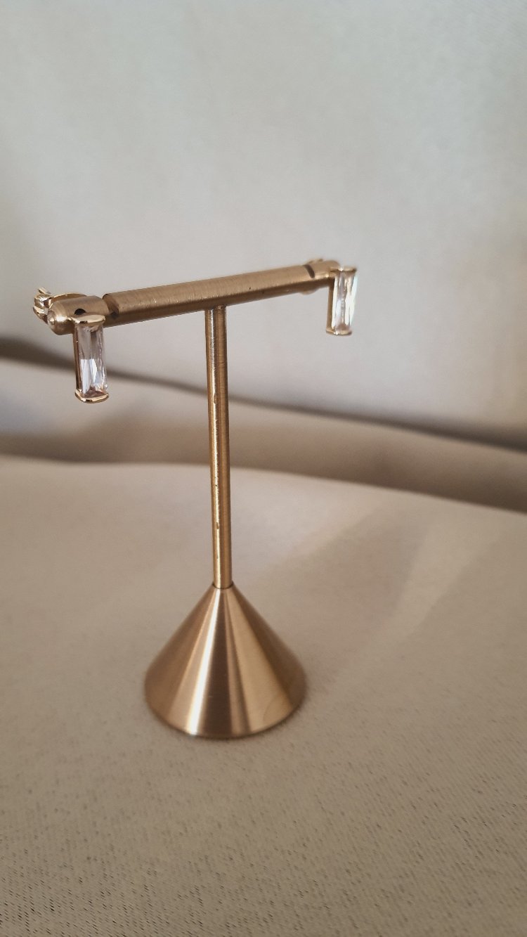 VIP 14K Minik Taşlı Küpe