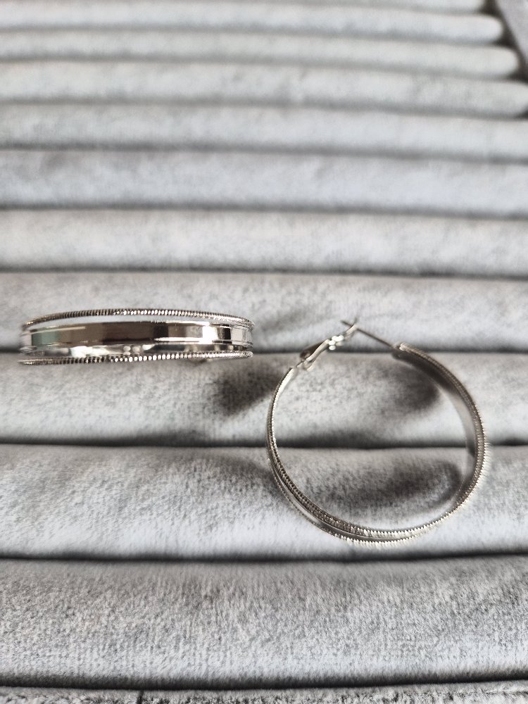 Silver Halka Küpe