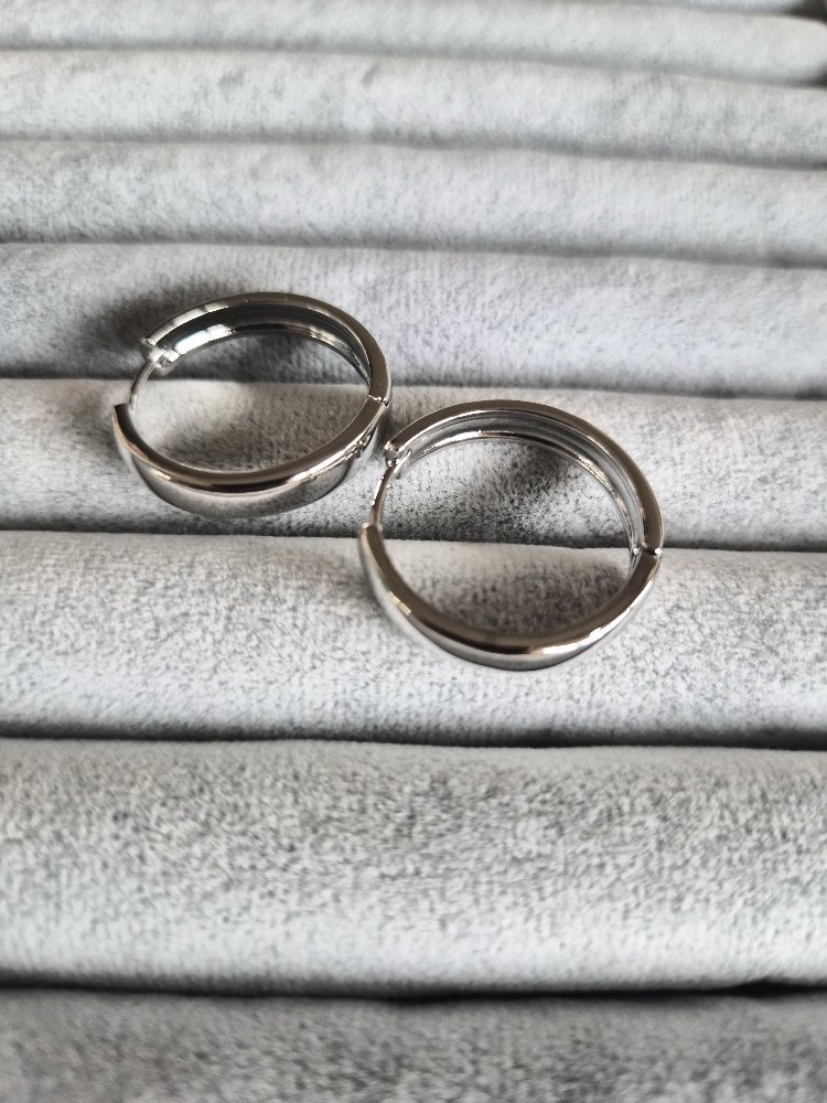 Silver Klasik Halka Küpe