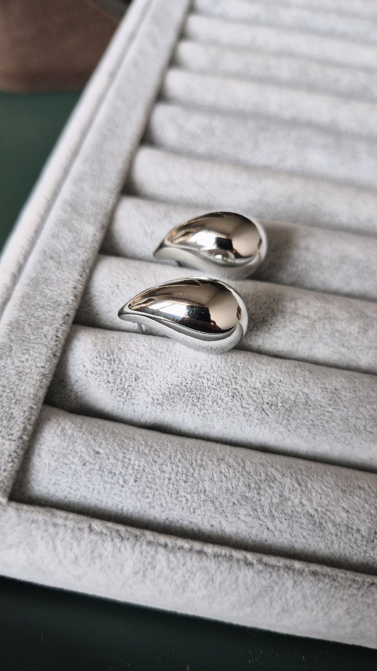 VIP Silver Damla Form Küpe