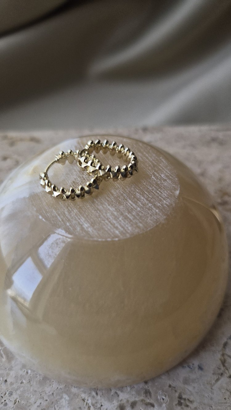 VIP 14K Minimal Halka Küpe