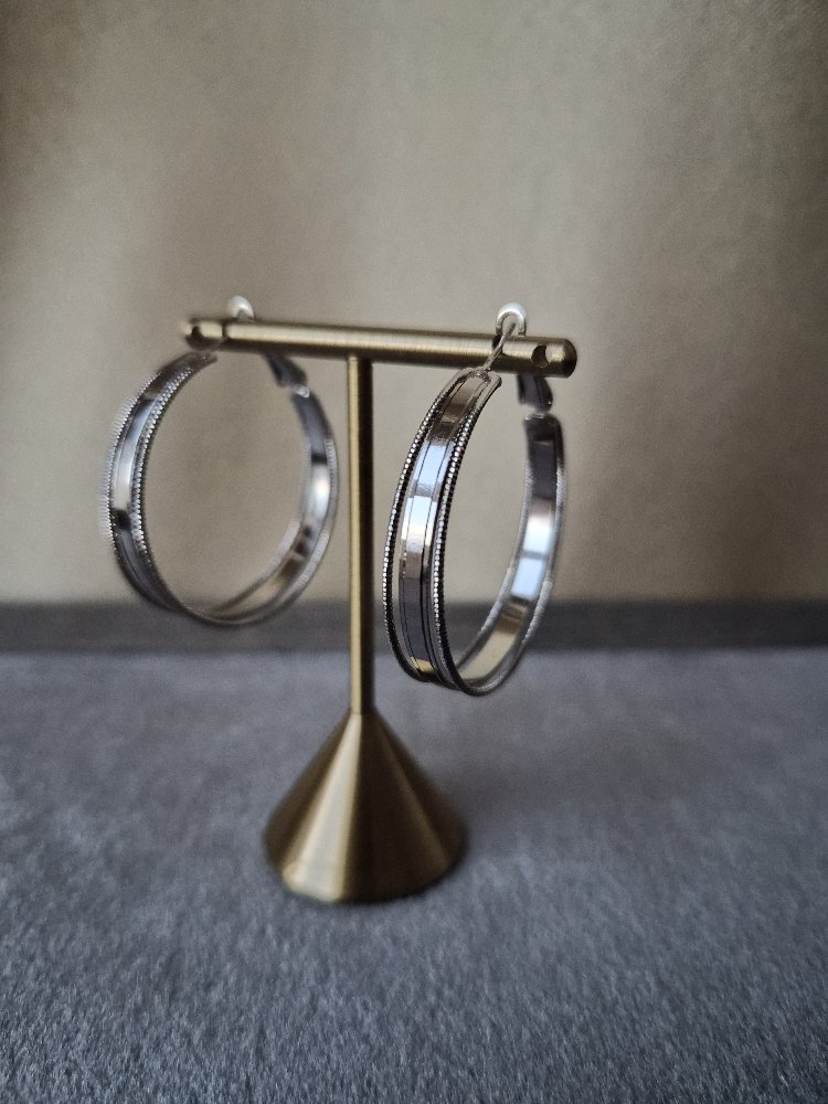 Silver Halka Küpe