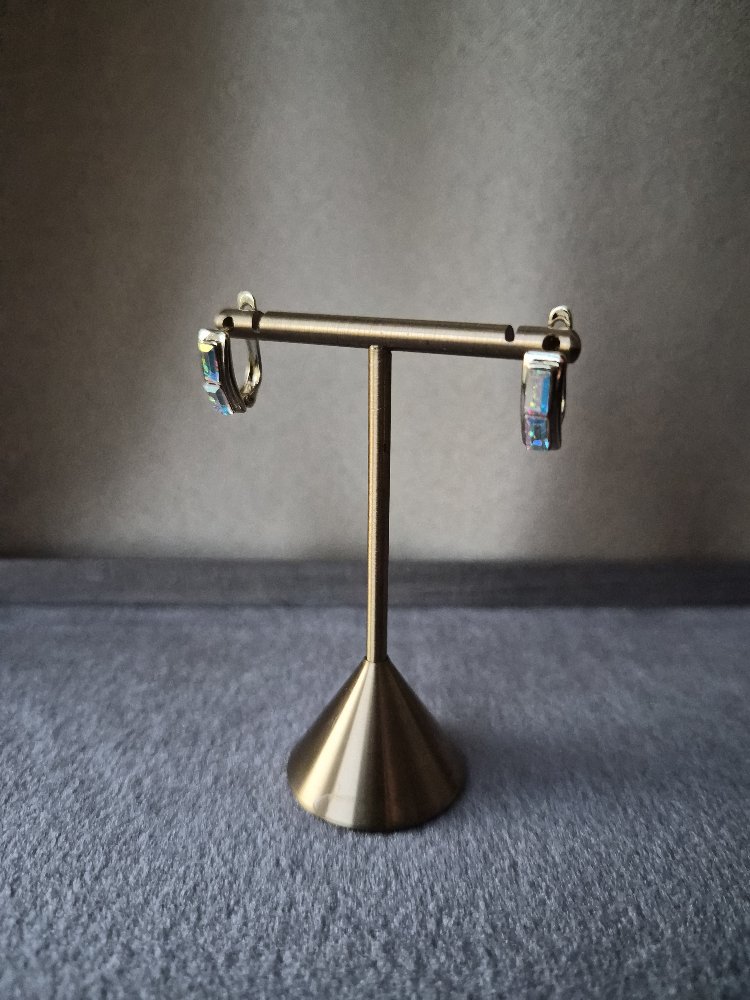 Swarovski Taşlı Minimal Küpe