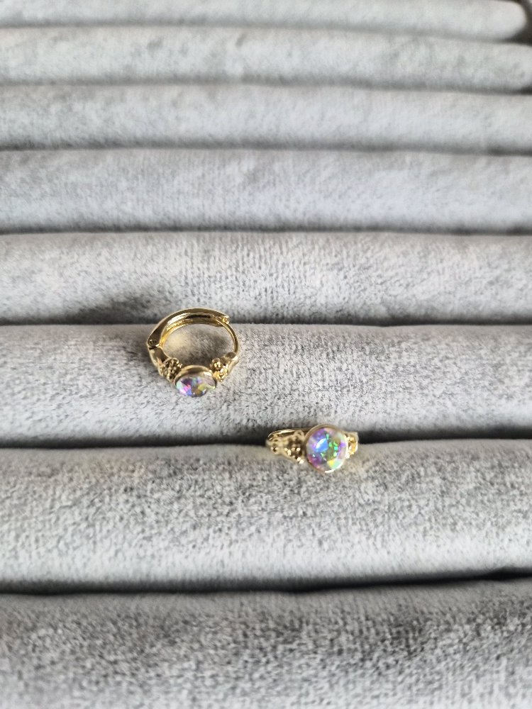 Swarovski Minimal Halka Küpe