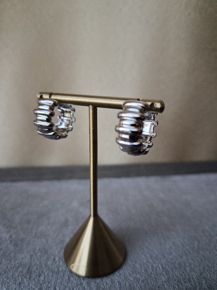 Silver Halka Küpe