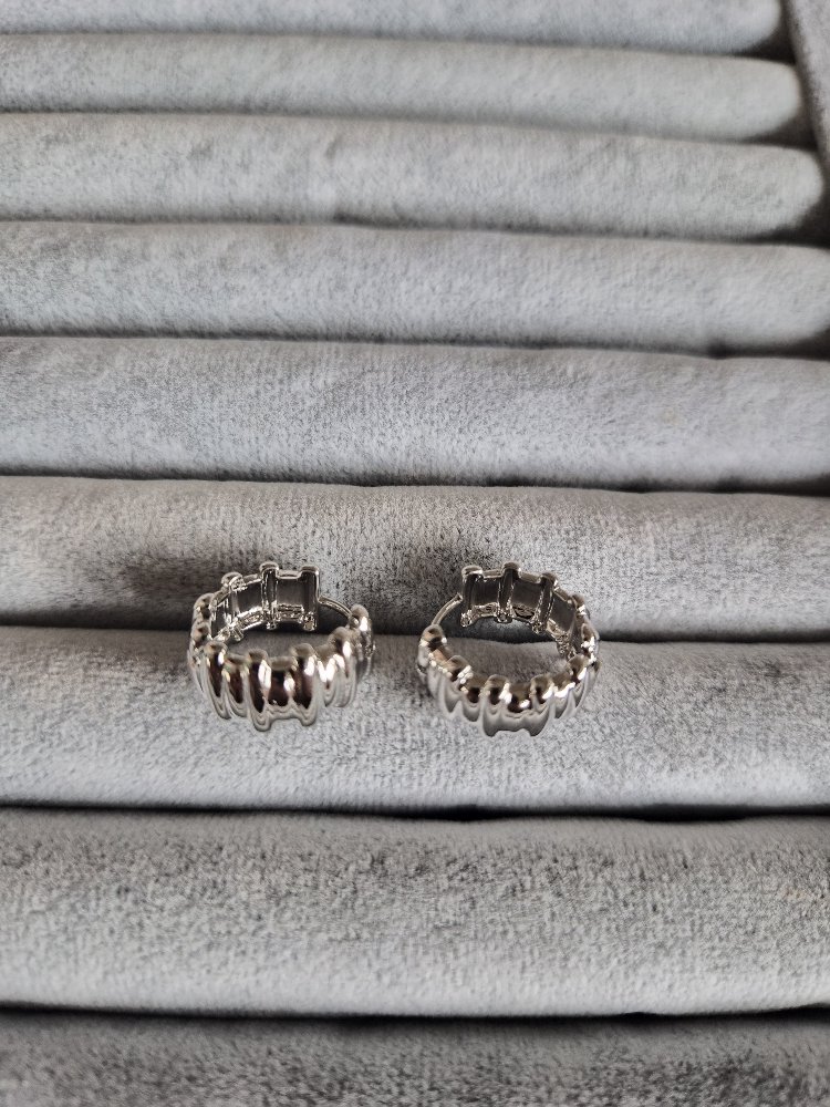 Silver Halka Küpe