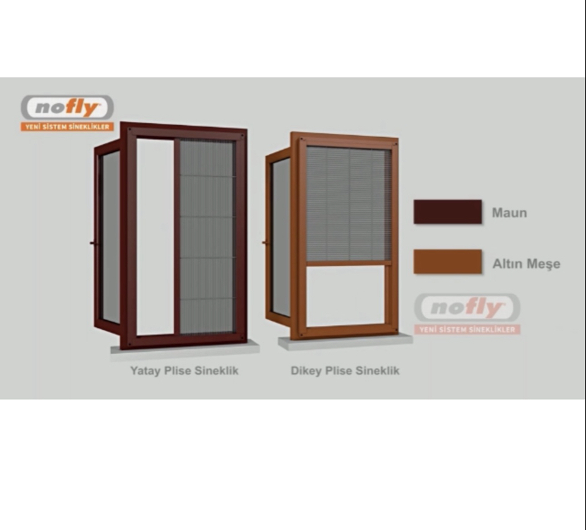 Nofly yatay çalışır en 60-100 * boy 180-225 boyalı renkli Sineklik