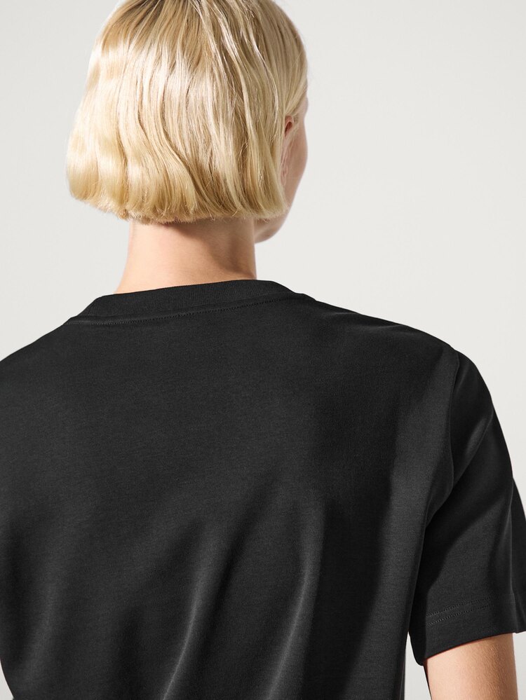 Massimo Dutti Basic Siyah Tişört