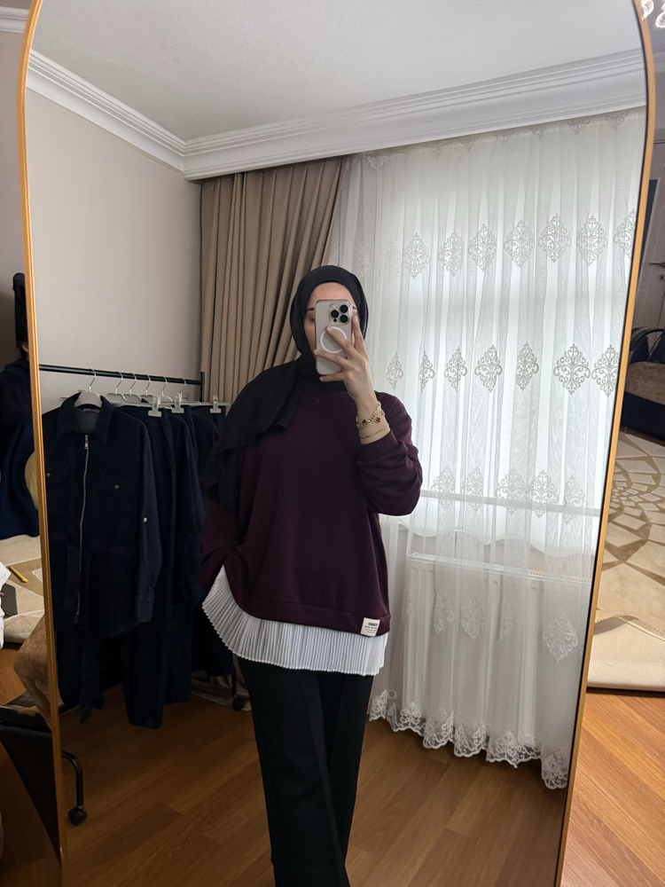 Bordo Piliseli Sweat