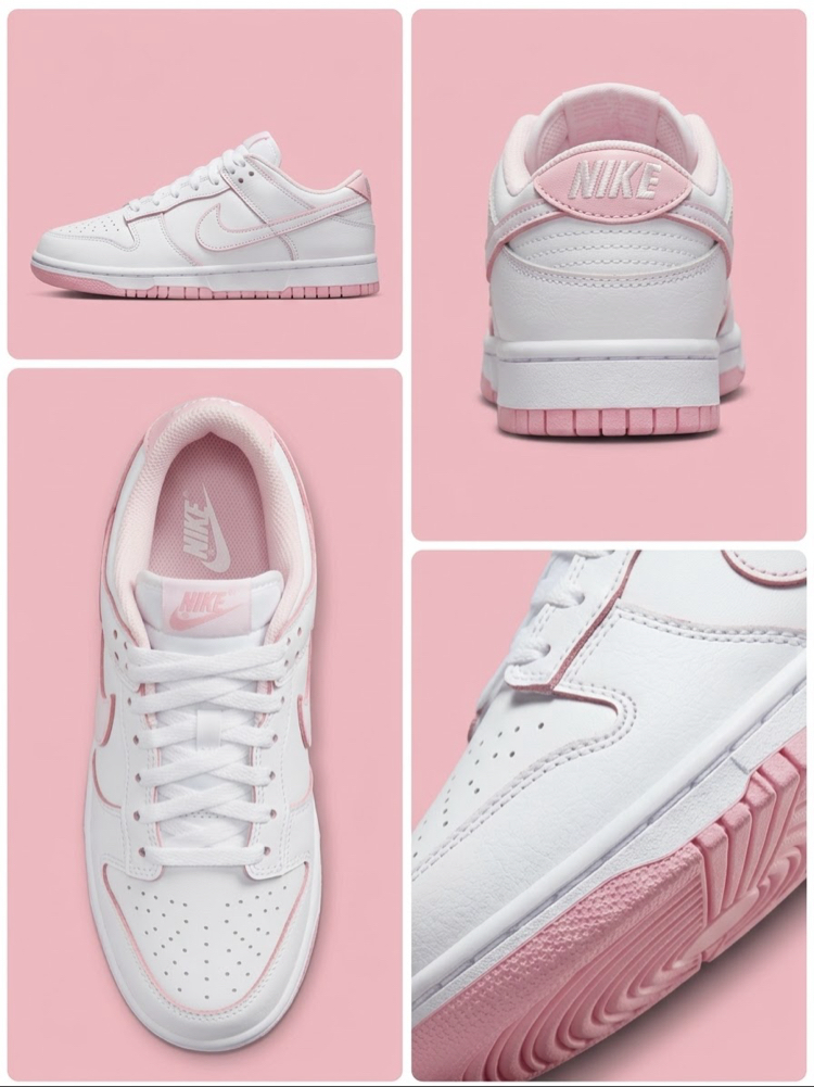 Nike Dunk Pembe-Beyaz (36-40)