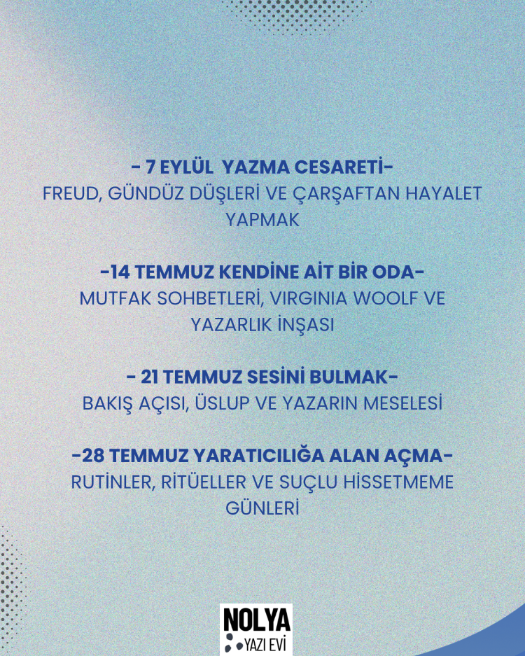 Yazmaya Başlamak Atölyesi