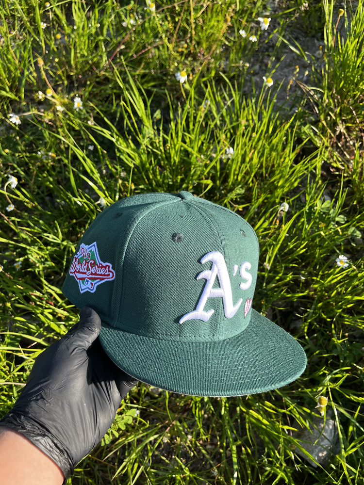 Oakland Athletics Team Heart Fitted Cap