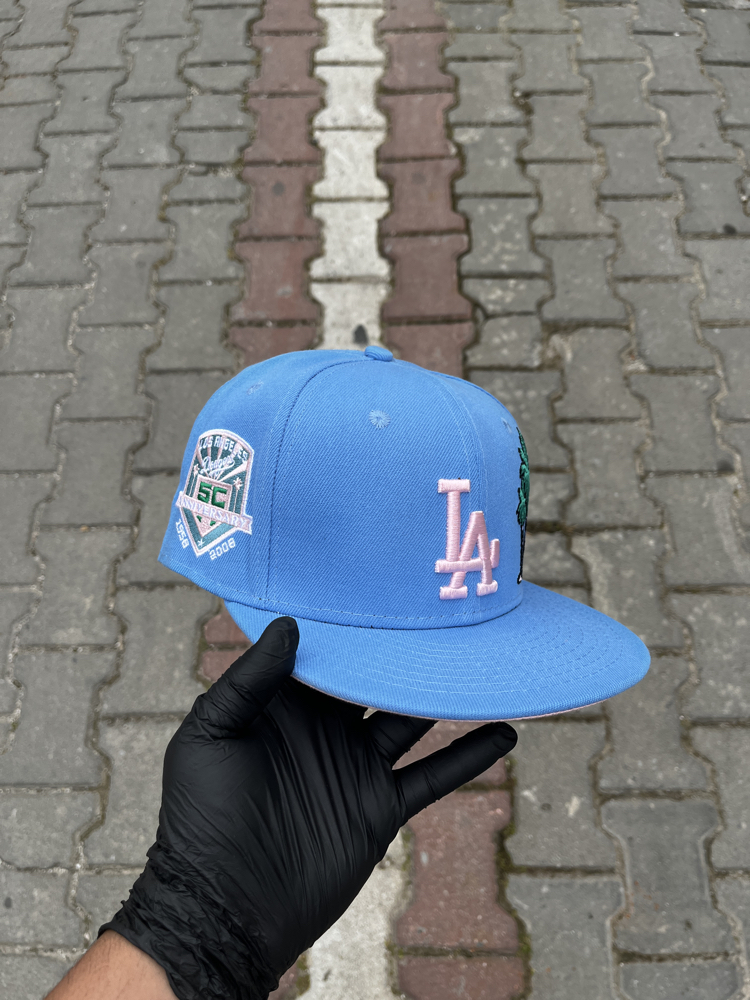Los Angeles Dodgers Palm Tree Blue Fitted Cap