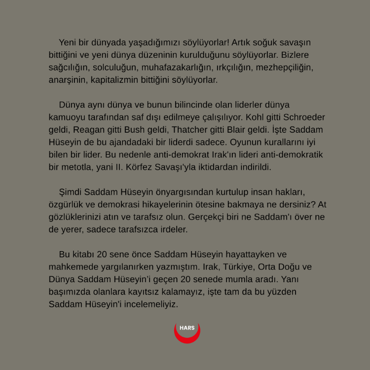SADDAM HÜSEYİN