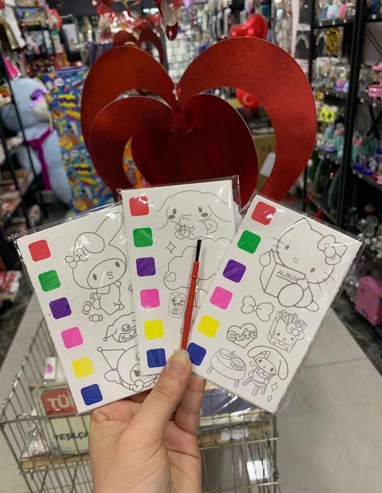 Sanrio Boyama Kartları