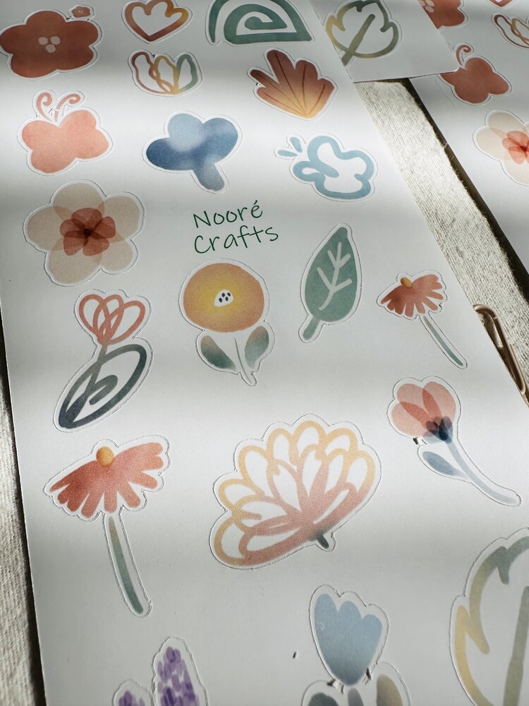 Soft Çiçek Sticker