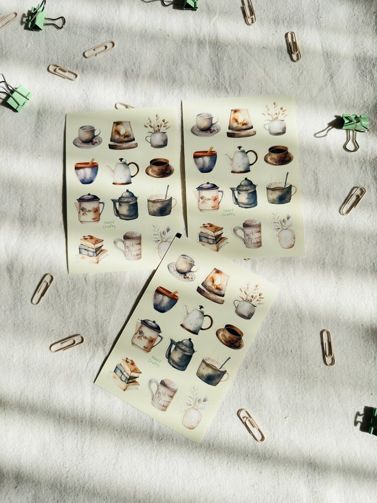 Kahve Kış Sticker 2