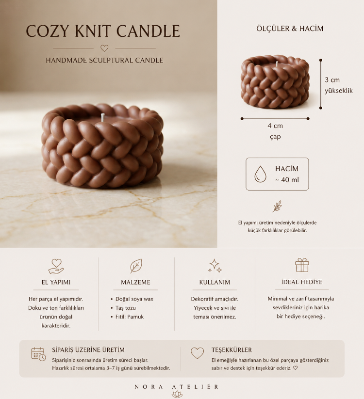 Cozy Knit Candle
