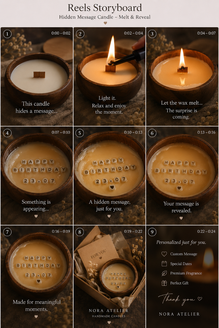 Nora Reveal Candle | Hidden Message Candle ✨