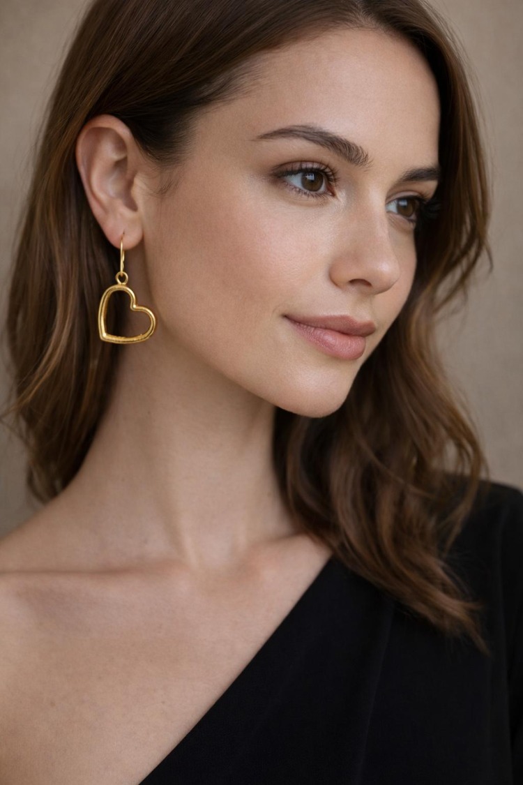 Luna Heart Earring