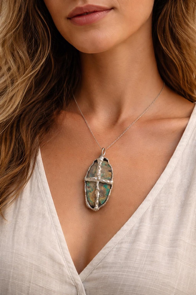 Cross Turquoise Talisman