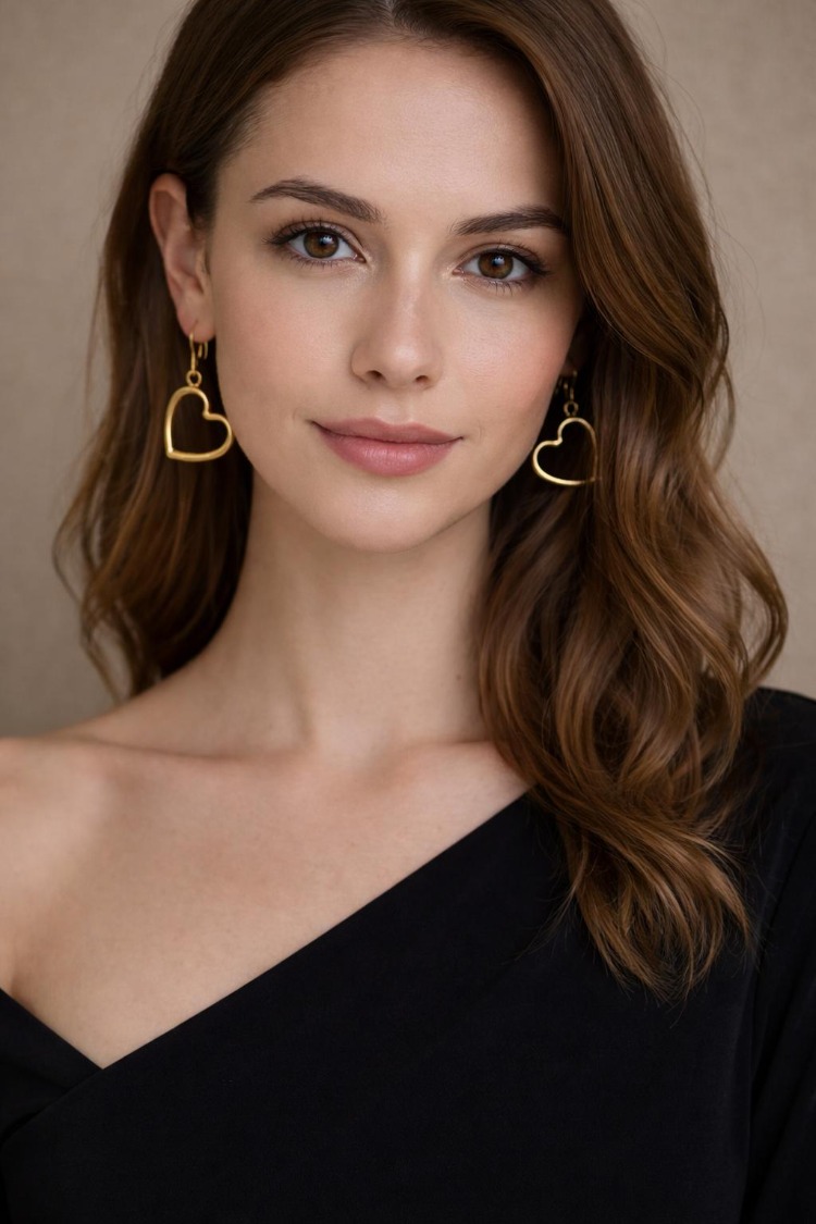 Luna Heart Earring