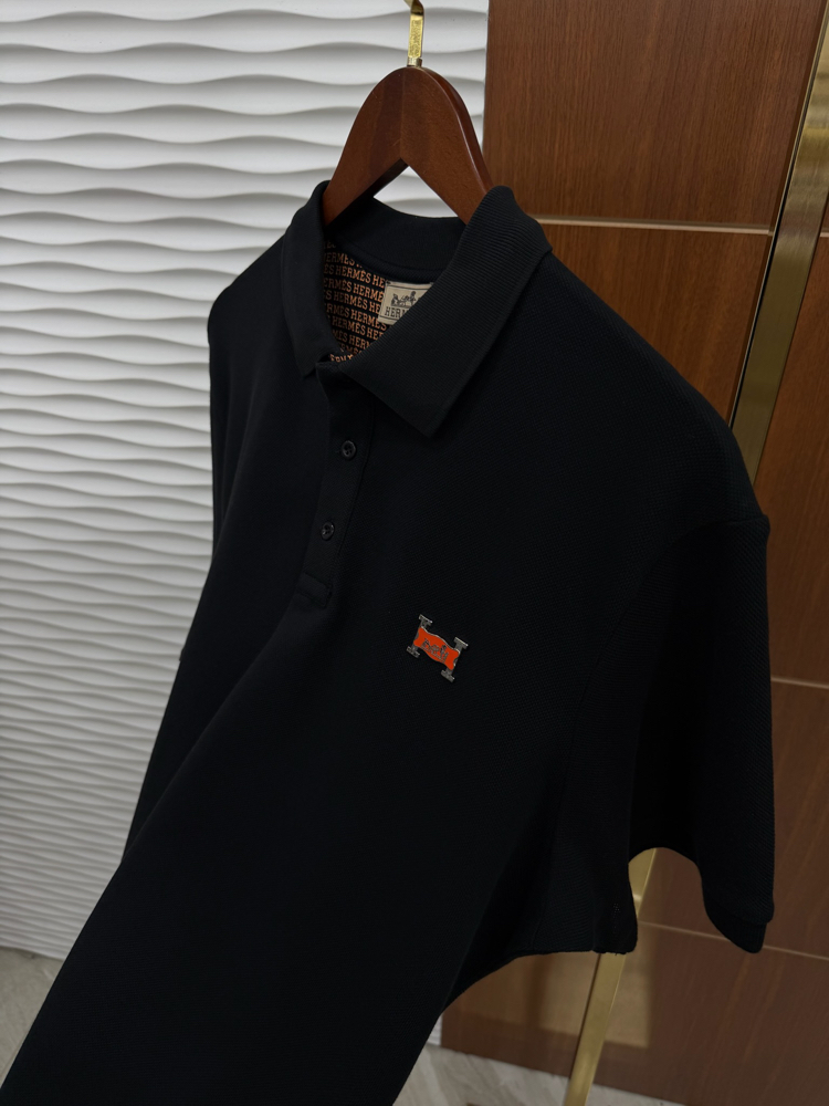 Hermes Basic Siyah Polo Yaka