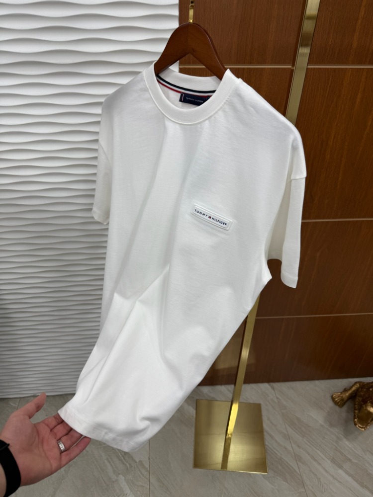 Tommy Küçük Baskı İthal Beyaz Tişört