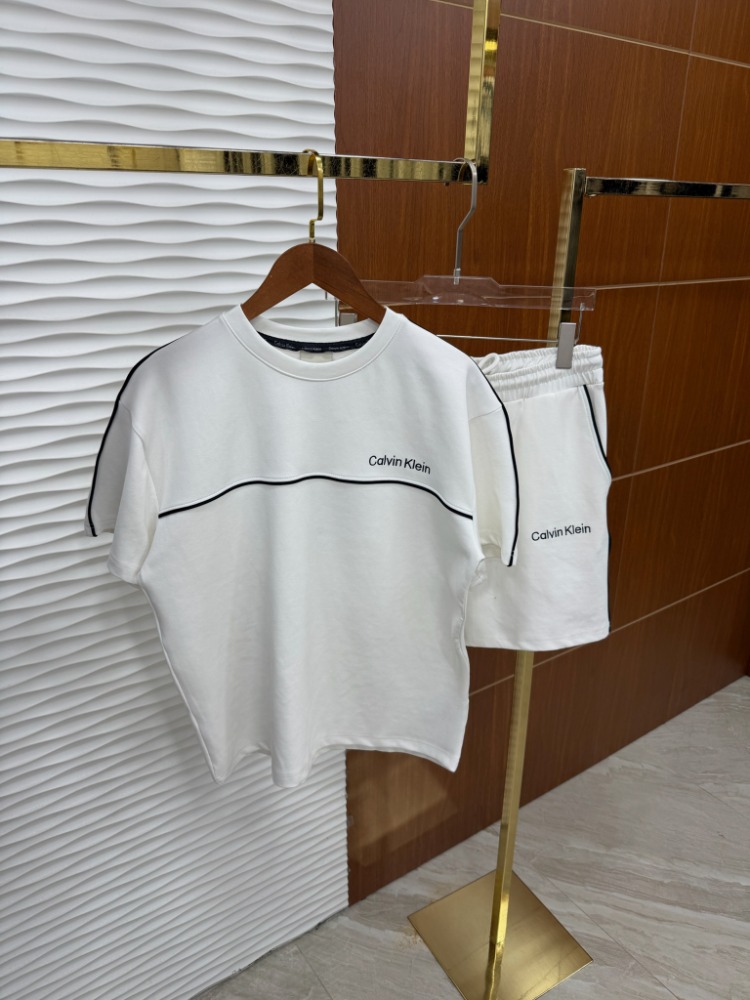 Calvin Klein Lastikli Beyaz Yazlık Takım