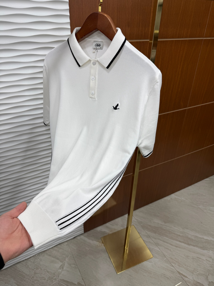 Beymen Club Yanı Çizgili Beyaz İthal Tişört