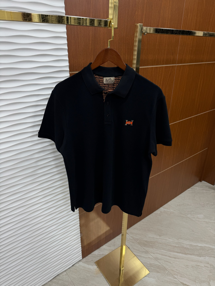 Hermes Basic Siyah Polo Yaka