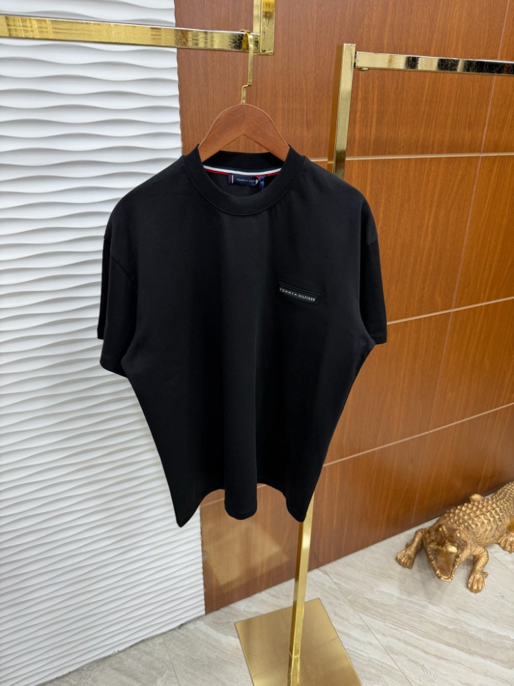 Tommy Küçük Baskı İthal Siyah Tişört