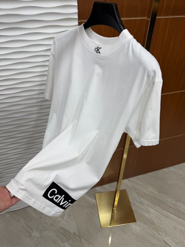 Calvin Klein Bel Baskılı İthal Beyaz Tişört