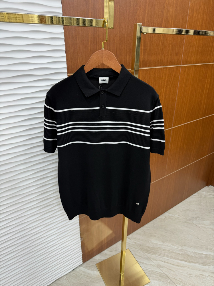 Beymen Club Çizgili İthal Siyah Triko