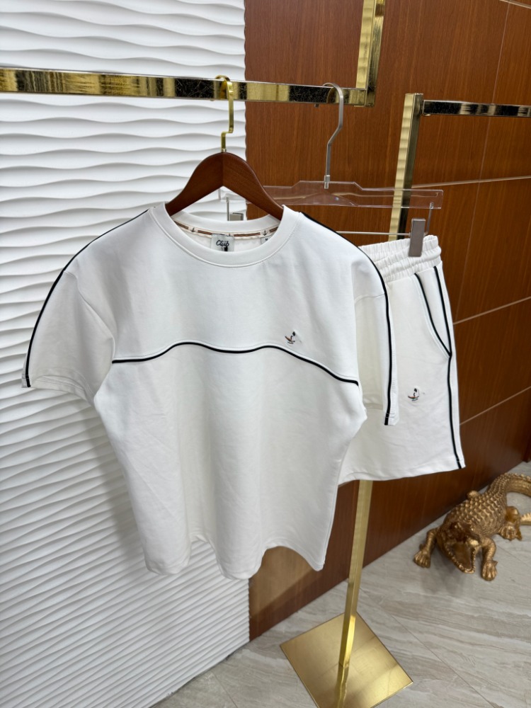 Beymen Club Şeritli Beyaz Yazlık Takım