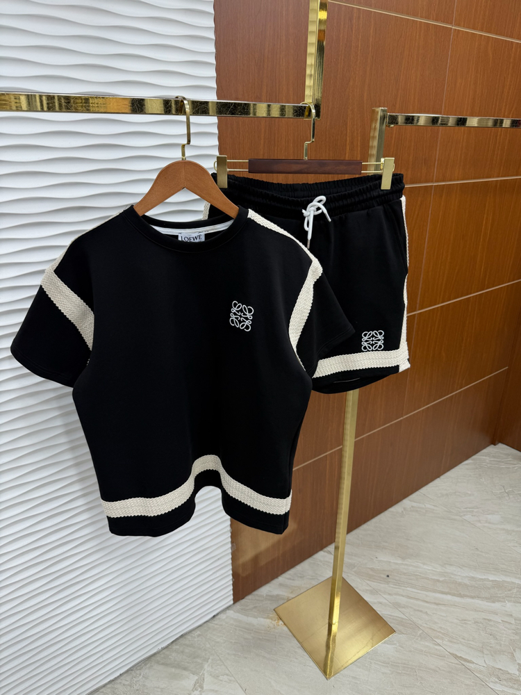 Loewe Hasır Yazlık Siyah Takım
