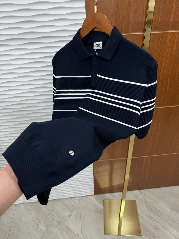 Beymen Club Çizgili Lacivert İthal Triko