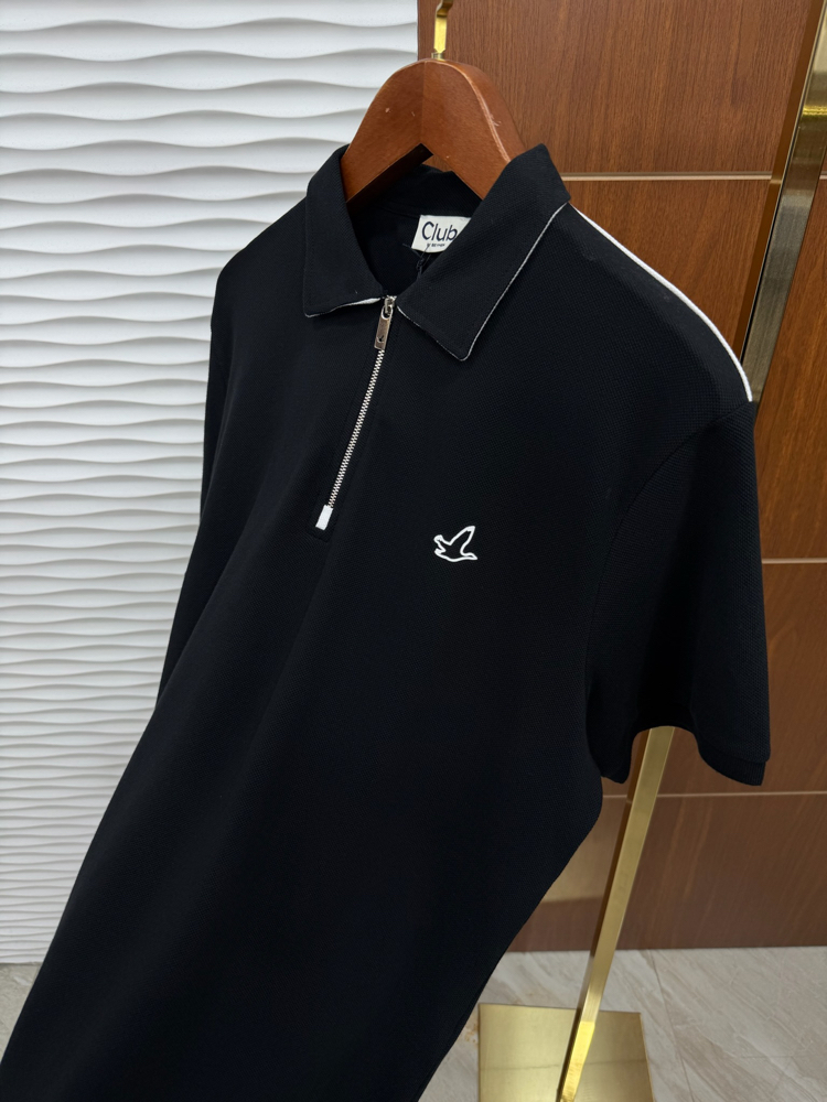 Beymen Club Yaka Detaylı İthal Siyah Polo Yaka
