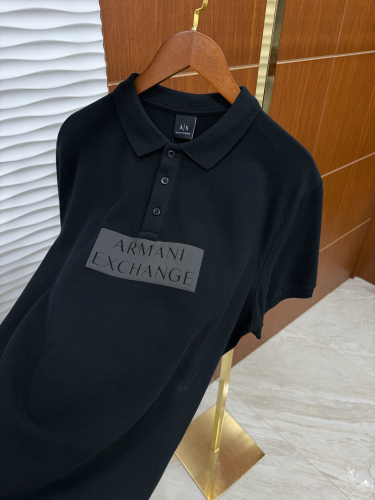 Armani Exchange Göğüs Baskılı Siyah Tişört