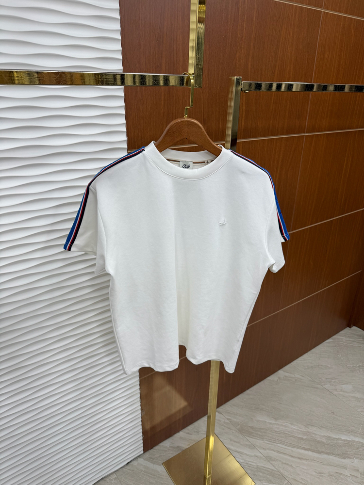 Beymen Club Mavi Şerit Beyaz İthal Tişört