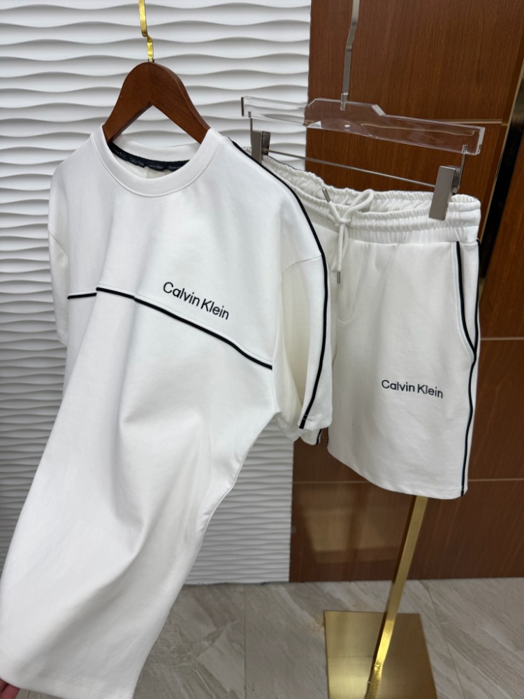 Calvin Klein Lastikli Beyaz Yazlık Takım