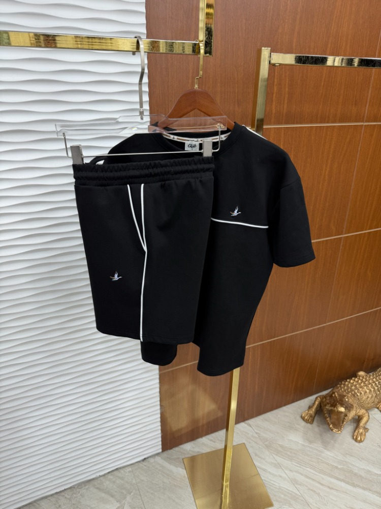 Beymen Club Şeritli Siyah Yazlık Takım