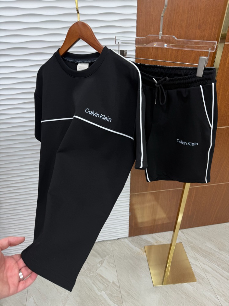 Calvin Klein Lastikli Siyah Yazlık Takım