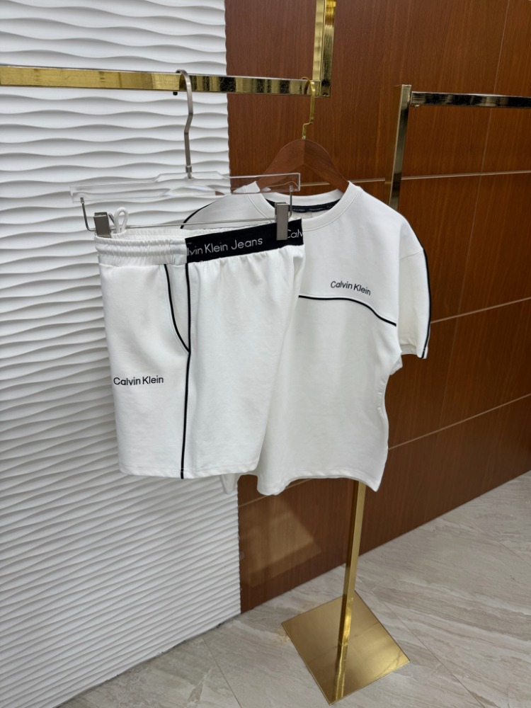 Calvin Klein Lastikli Beyaz Yazlık Takım