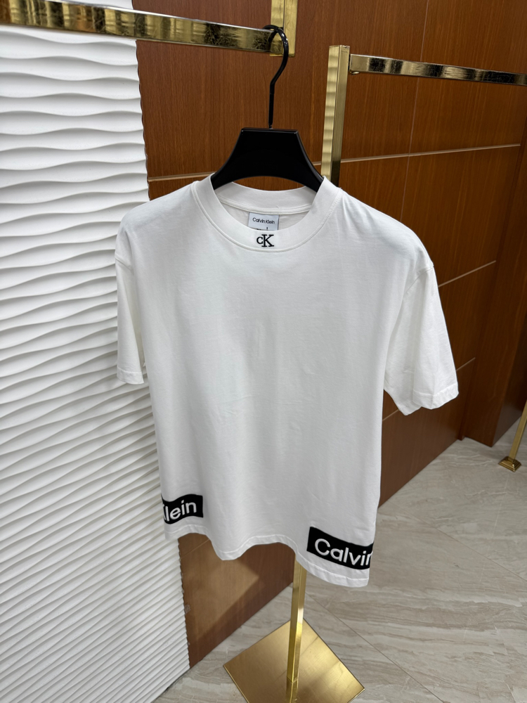 Calvin Klein Bel Baskılı İthal Beyaz Tişört