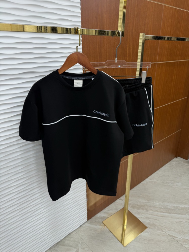 Calvin Klein Lastikli Siyah Yazlık Takım