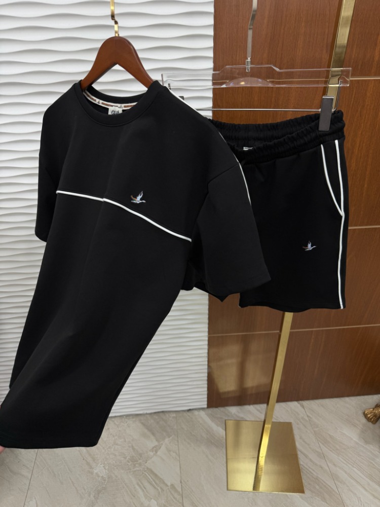 Beymen Club Şeritli Siyah Yazlık Takım