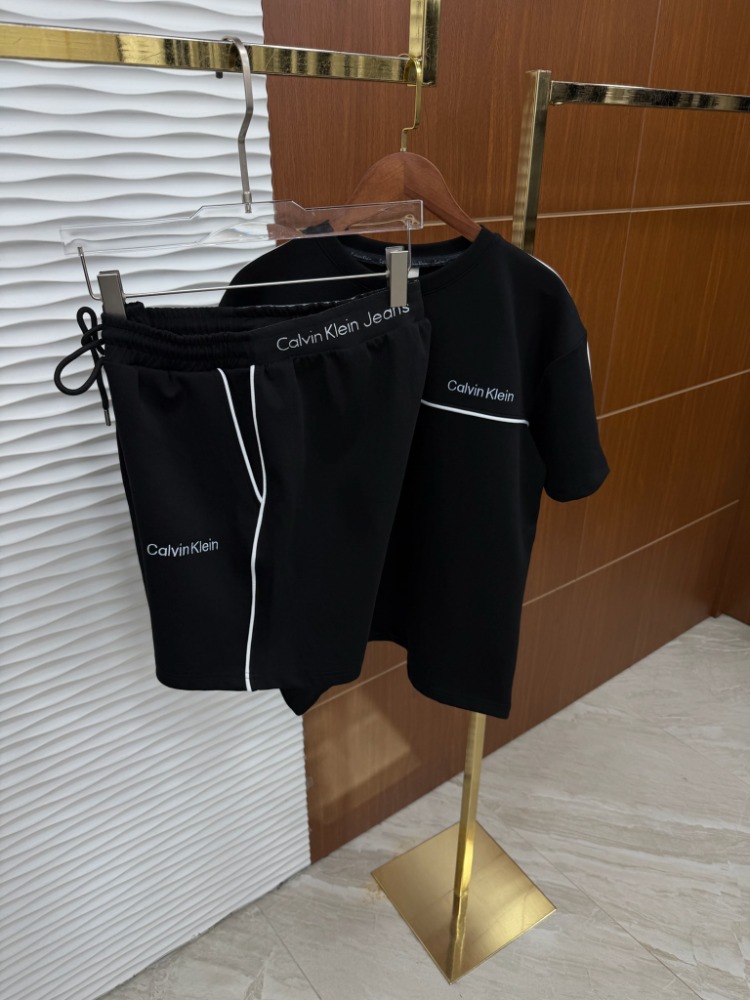 Calvin Klein Lastikli Siyah Yazlık Takım