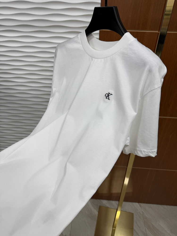 Calvin Klein Bel Baskılı 2 İthal Beyaz Tişört